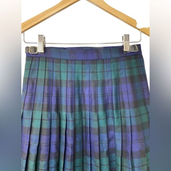 Vintage Murray Brothers Tartan Plaid Wool Kilt Wrap Scottish Skirt Size 12 - Picture 5 of 16